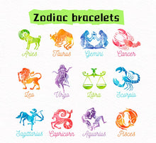 Load image into Gallery viewer, Zodiac Set Crystal bracelets
