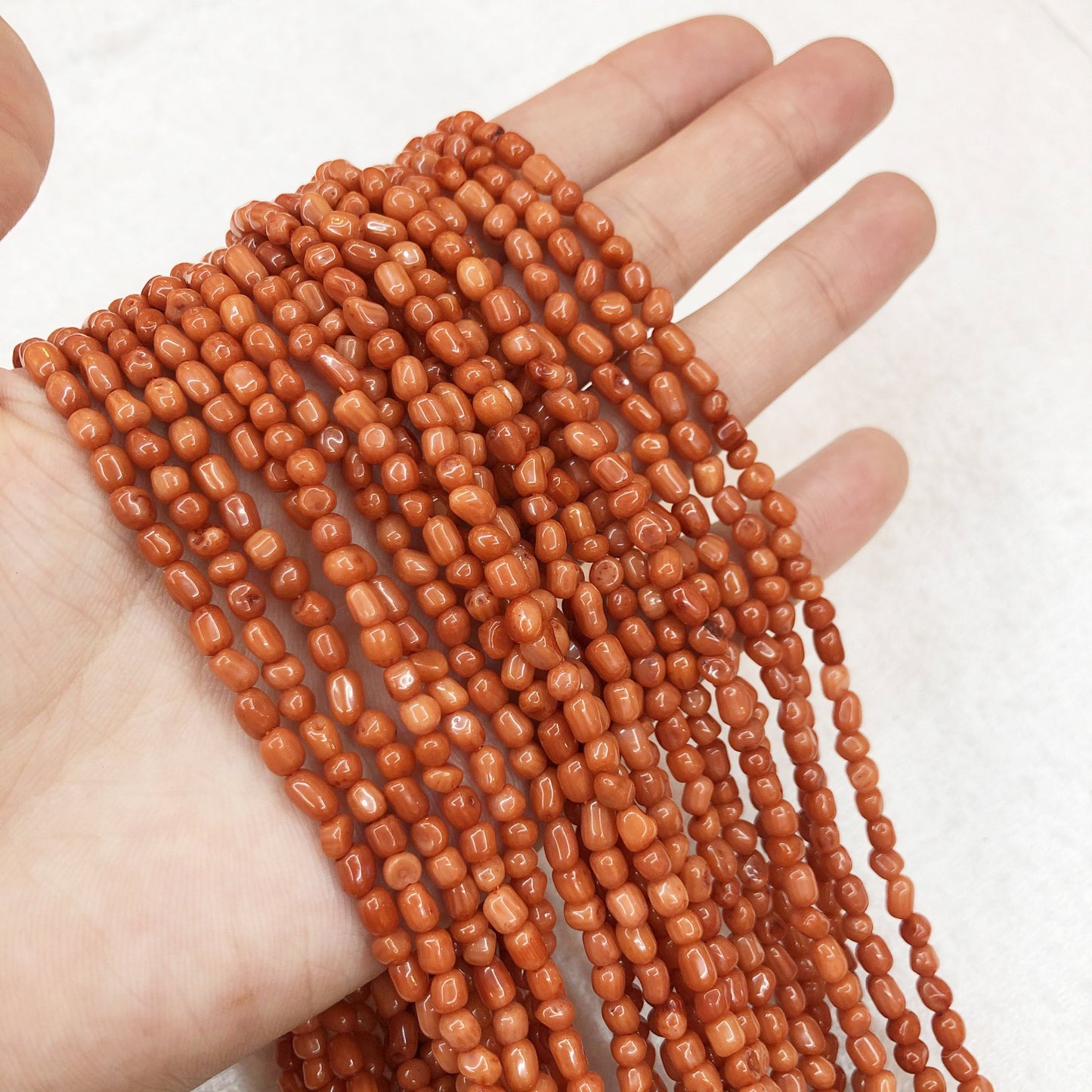 Tube Shape Coral Beads
