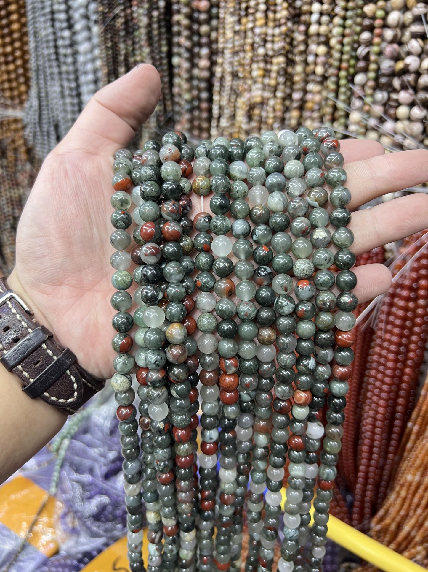 $2.5--8mm #2 Semi- Precious beadsFree Shipping