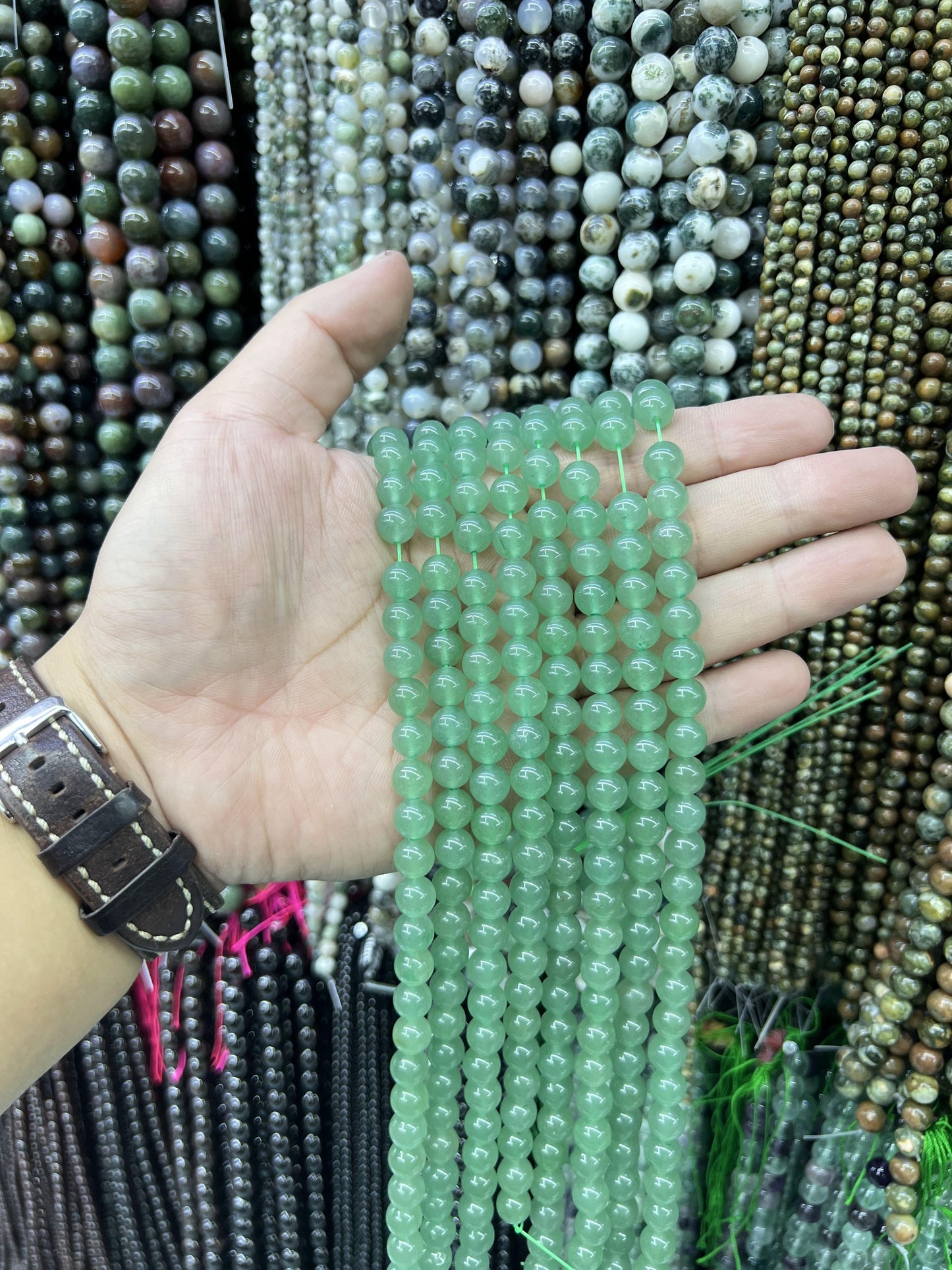 $2.5--8mm #2 Semi- Precious beadsFree Shipping