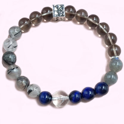 Multi Quartz Crystal Bracelet for Strenght and Power