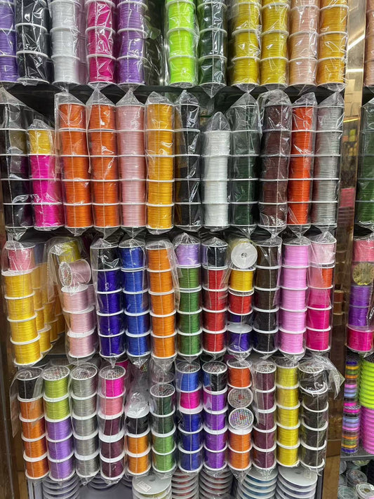 $0.99/Pcs Jewelry bungee cord,flat Jewelry Beading Cord,Elastic Cord,Elastic Thread Cord,Elastic Rope cord 50 meters,Bracelet Elastic Cord