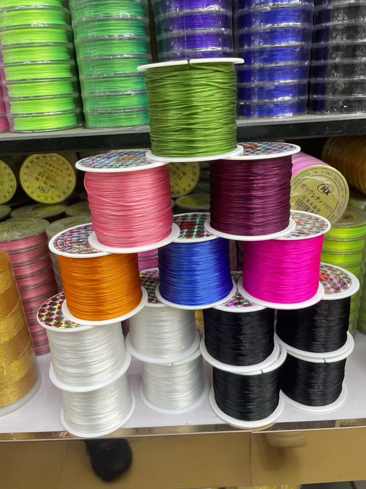 $0.99/Pcs Jewelry bungee cord,flat Jewelry Beading Cord,Elastic Cord,Elastic Thread Cord,Elastic Rope cord 50 meters,Bracelet Elastic Cord
