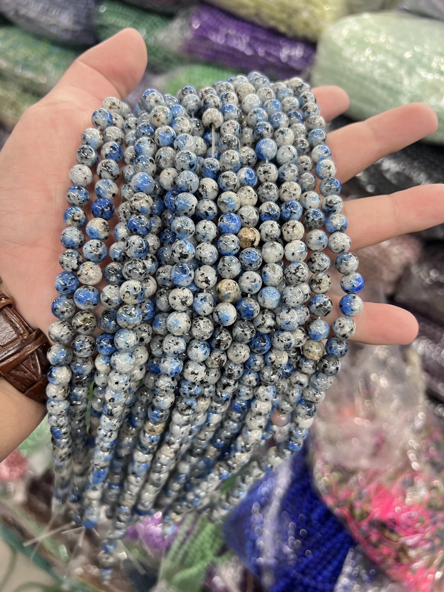 $2.5--8mm #2 Semi- Precious beadsFree Shipping