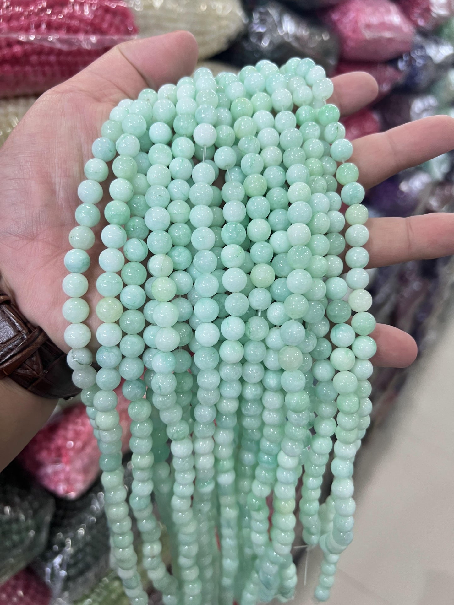 $2.5--8mm #2 Semi- Precious beadsFree Shipping