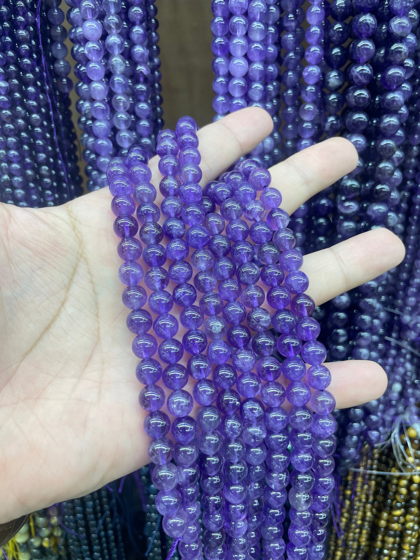 $2.5--8mm #2 Semi- Precious beadsFree Shipping