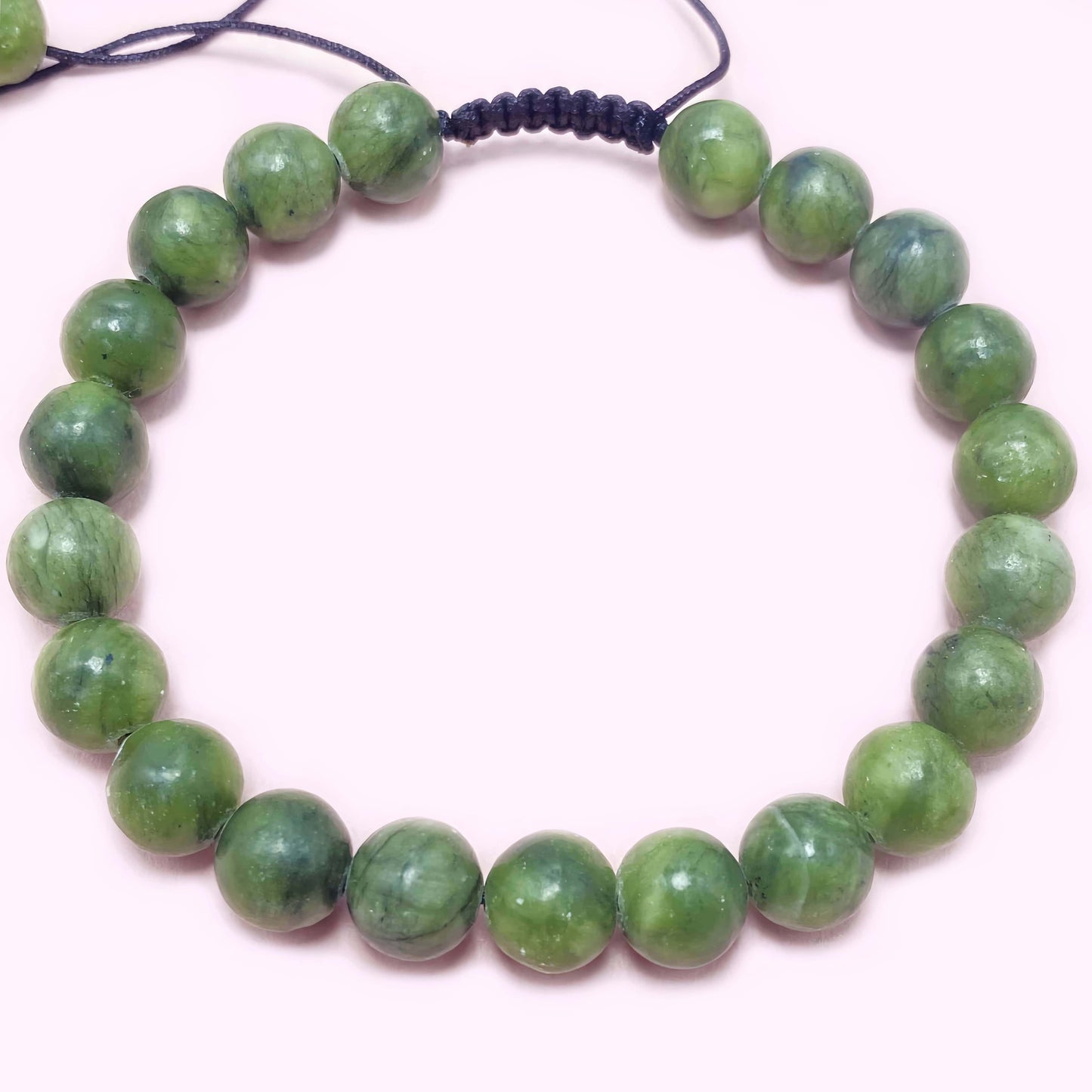 Natural Green Jade to Improve Body and Health Crystal  Bracelet