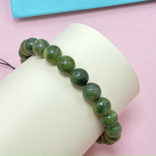 Natural Green Jade to Improve Body and Health Crystal  Bracelet