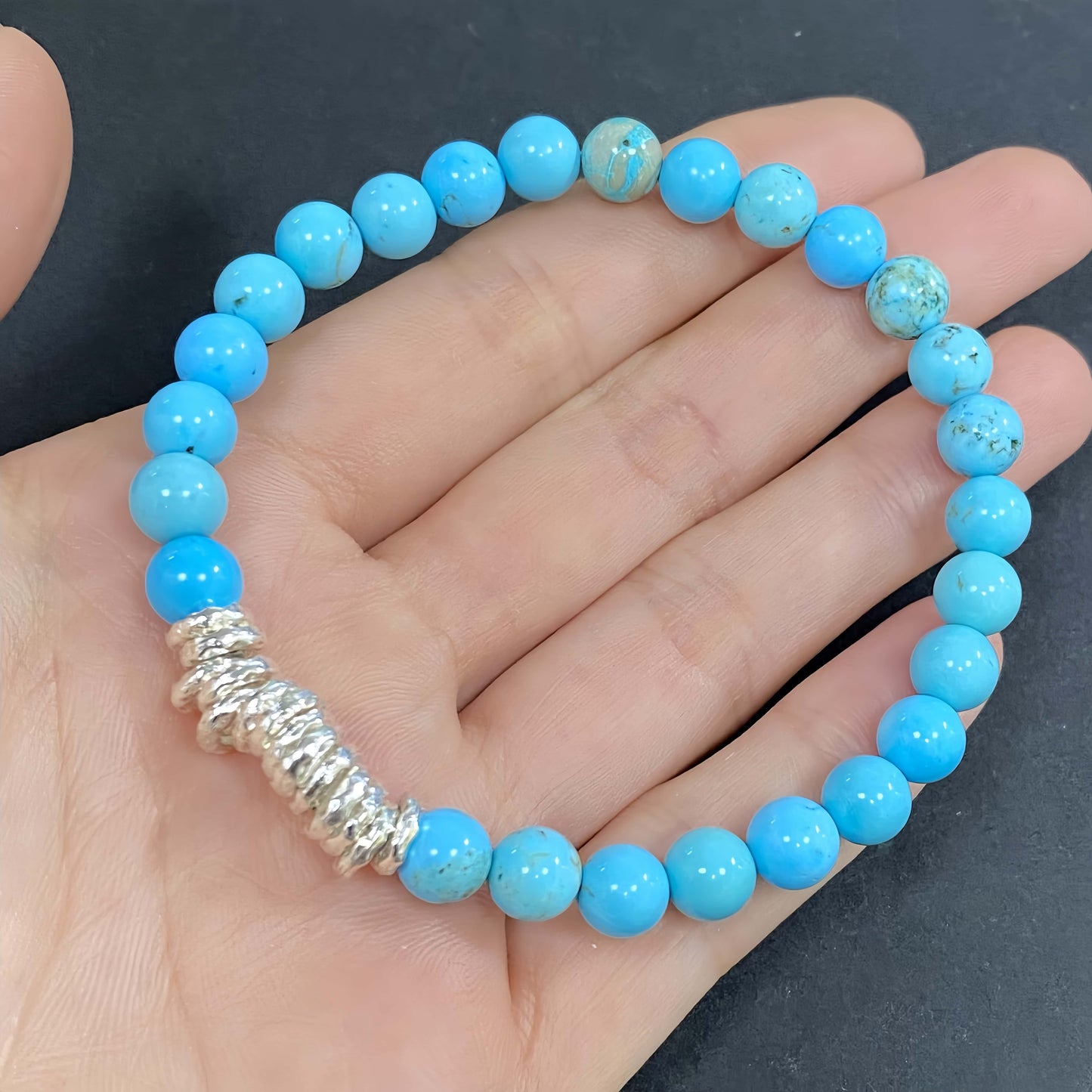 Blue Turquoise Improve Sleep Crystal Bracelet