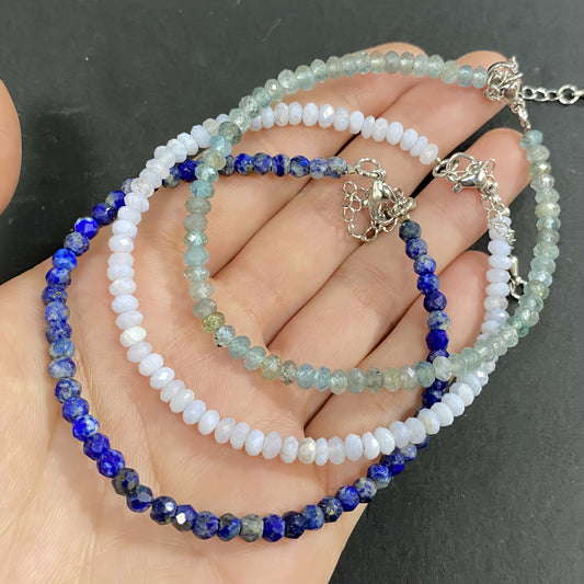 Triple Layer Lapis Lazuli Improve Sleep Crystal Bracelet