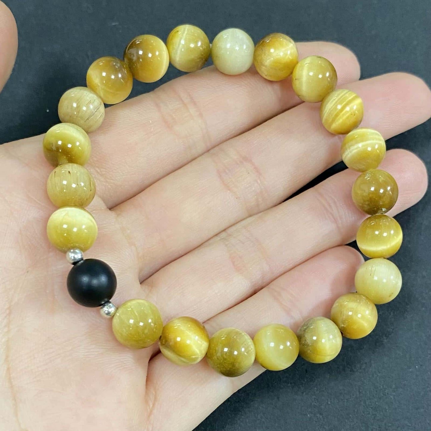 Honey Tiger's Eye for Better Wealth & Career Crystal Bracelet