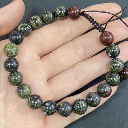 Dragon Blood for Protection and Apotropaic Briaded Rope Crystal Bracelet