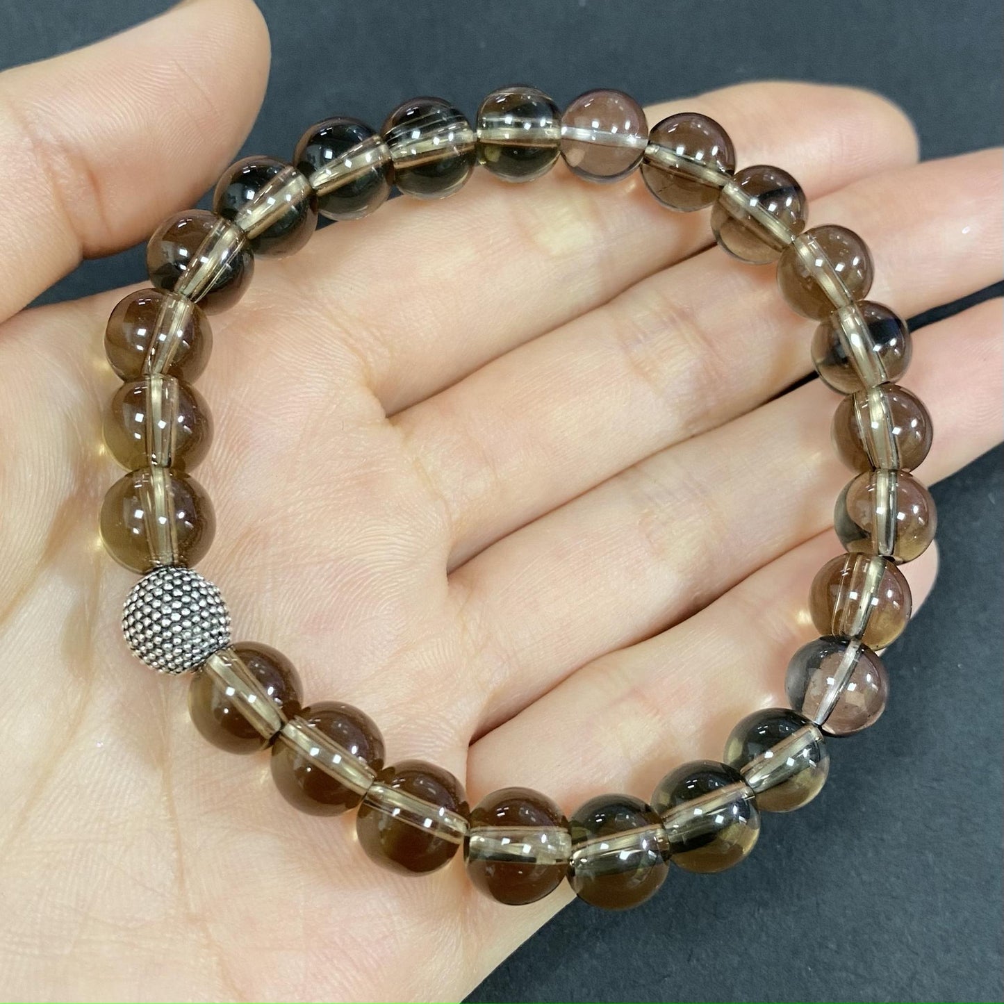 Smoky Quartz Crystal Bracelet for Strenght and Power