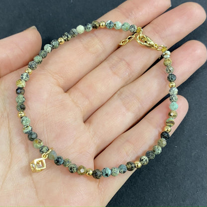 African Turqouise to Improve Body and Health Crystal  Bracelet