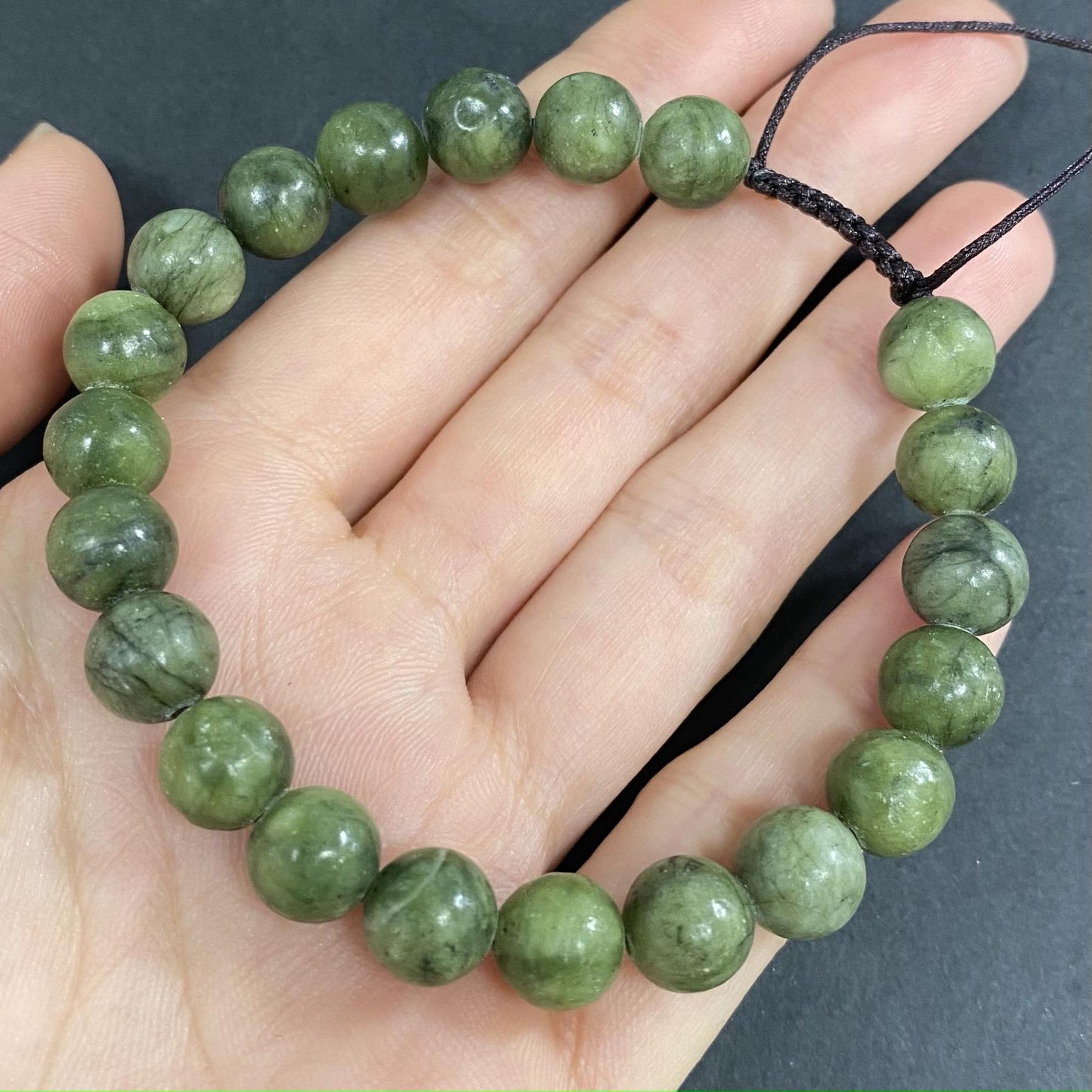 Natural Green Jade to Improve Body and Health Crystal  Bracelet