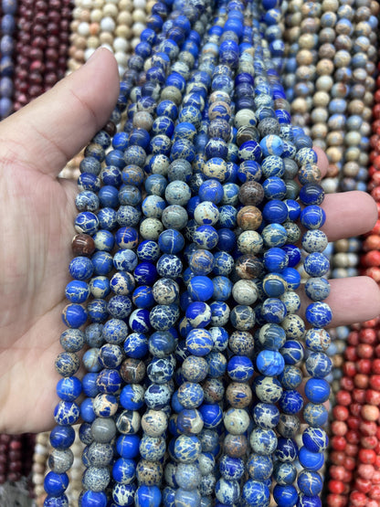 Sea Sediment Imperial Jasper Loose Beads Free Shiping