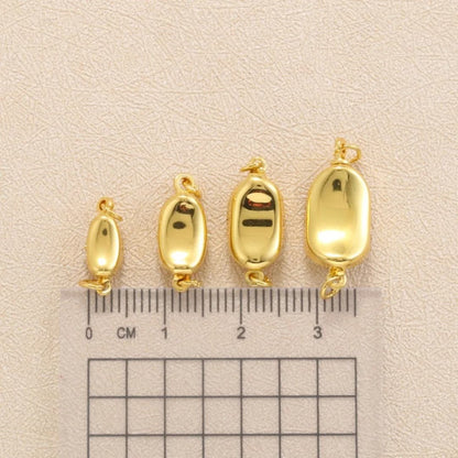 5Pcs Brass Necklace Clasps Link Connector Closures Extender