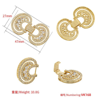 1 Pcs Hooks Accesories Supplies Brass Cubic Zirconia Connectors