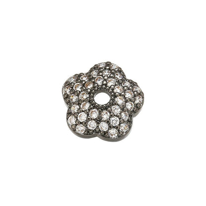1PCS Brass Cubic Zirconia  Exquisite Bead Cap