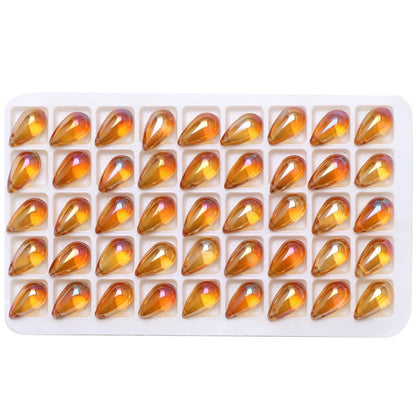 30pcs 9x15mm Teardrop Glass Pendants Beads