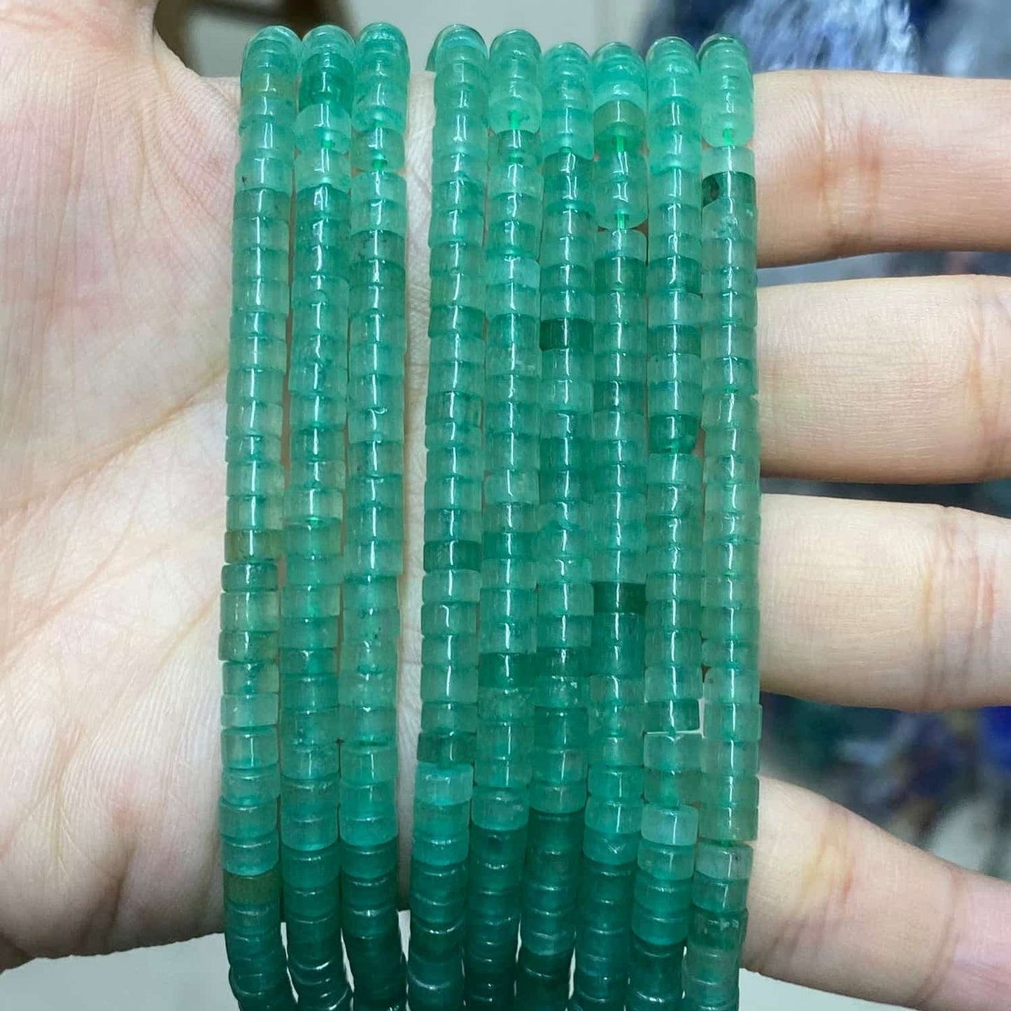 Heishi Rondelle Beads 2x4mm Quartz/Jasper/Agate/Crystal
