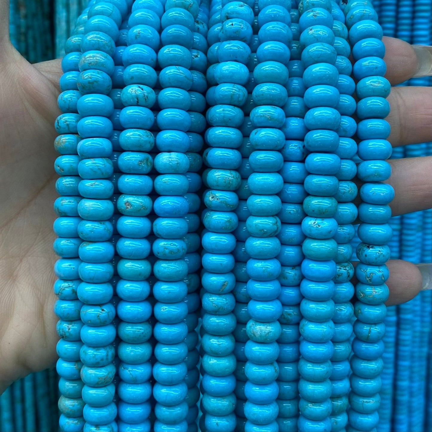 Rondelle & Heshi Turquoise Beads