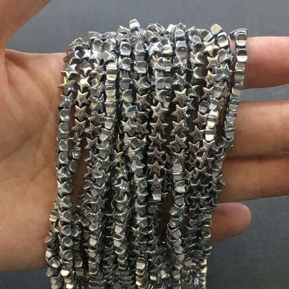 Star Shape Hematite Beads