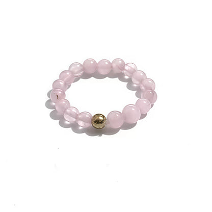 3mm Multi Round Bead Ring Elastic Rings Stackable