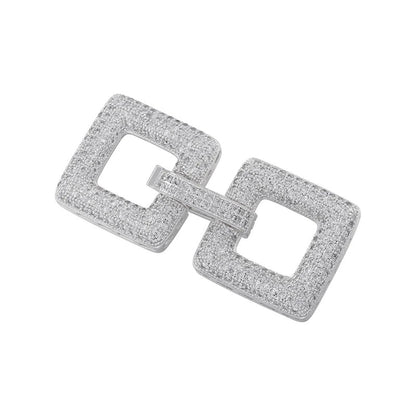 1 Pcs Hooks Accesories Supplies Brass Cubic Zirconia Connectors