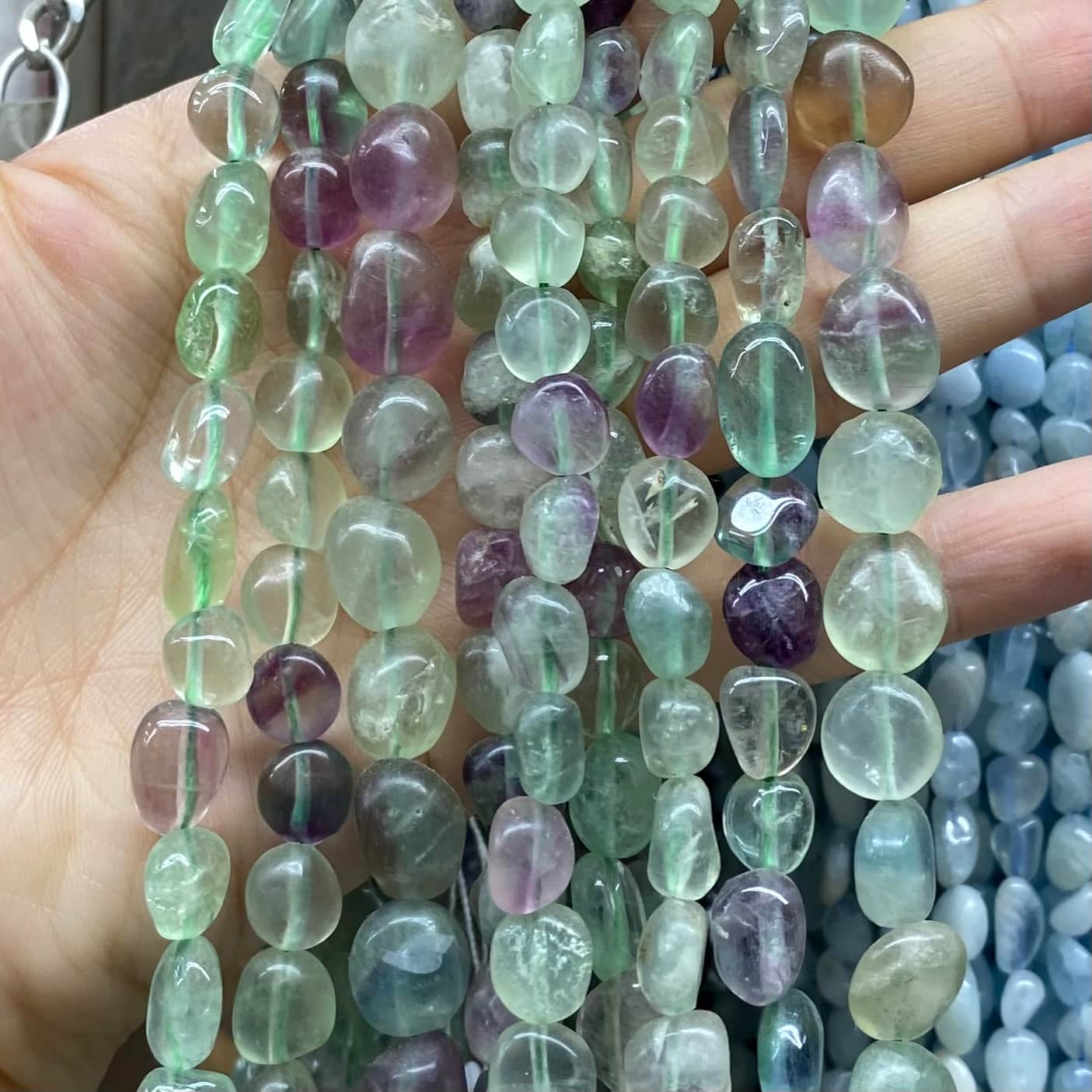 Irregular Smooth Beads 6-8mm Gemstone/Quartz/Jasper/Agate