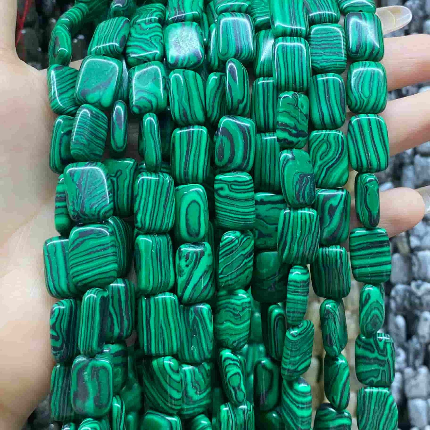 Smooth Rectangle Beads 10x14mm Quartz/Jasper/Agate/Crystal