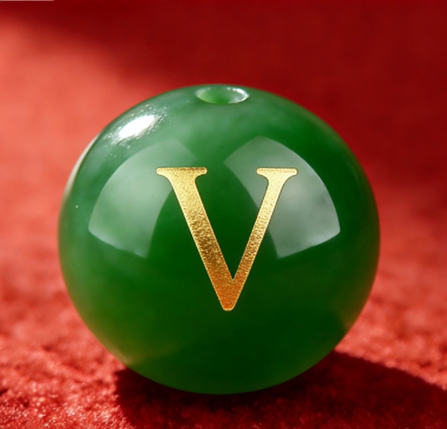 Natural Red Agate Beads - 26 Alphabet Loose Beads for Engraving Customization DIY