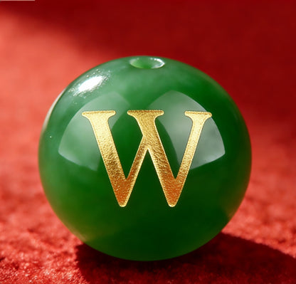 Natural Red Agate Beads - 26 Alphabet Loose Beads for Engraving Customization DIY