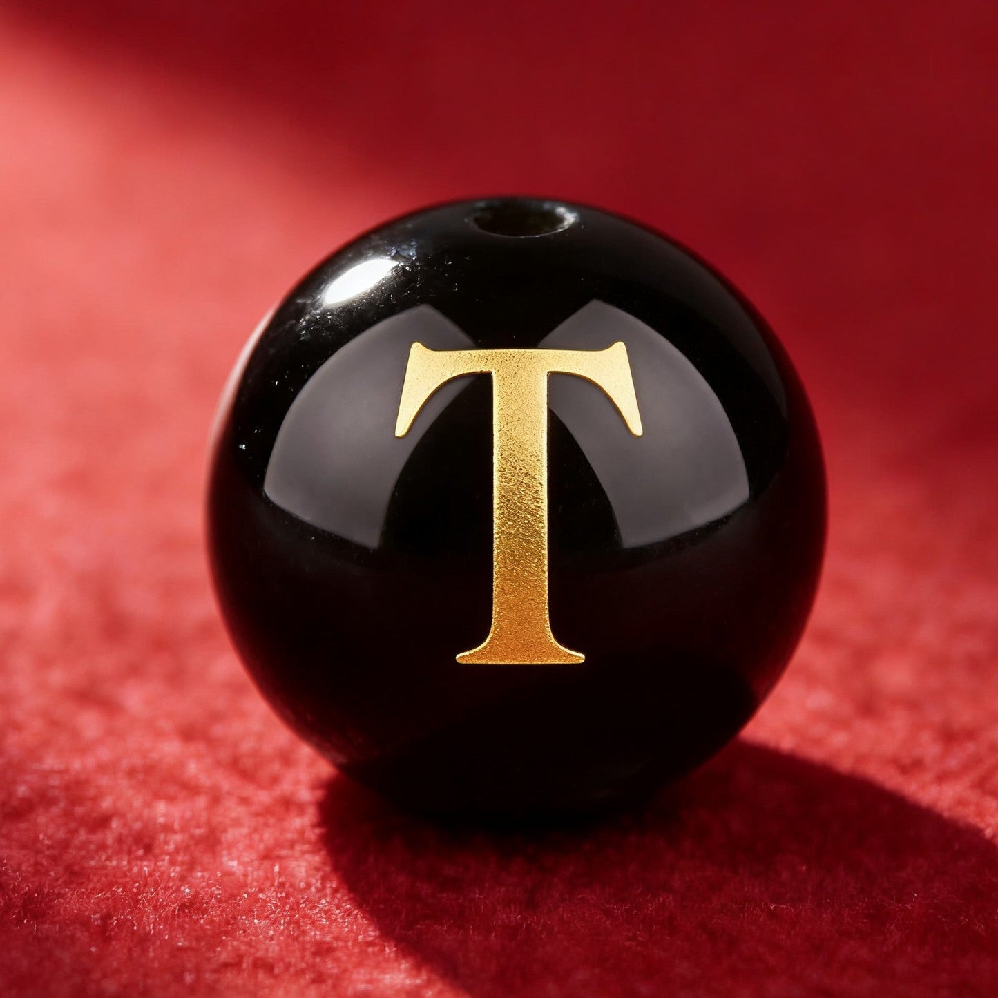 Natural Red Agate Beads - 26 Alphabet Loose Beads for Engraving Customization DIY