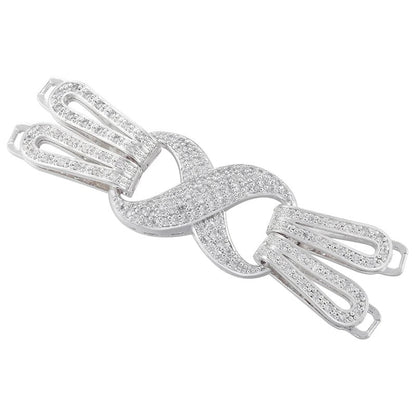 1 Pcs Hooks Accesories Supplies Brass Cubic Zirconia Connectors