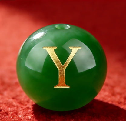 Natural Red Agate Beads - 26 Alphabet Loose Beads for Engraving Customization DIY