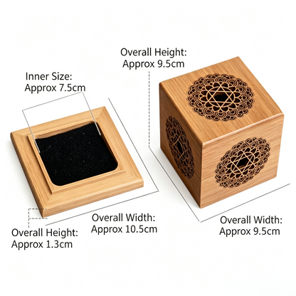 For Sage or Incense Sacred Geometry Hollow Healing Box