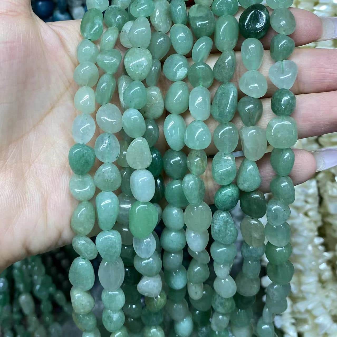 Irregular Smooth Beads 6-8mm Gemstone/Quartz/Jasper/Agate