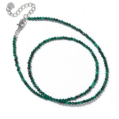 2mm Shining Beads Stone Necklace Choker Jewelry
