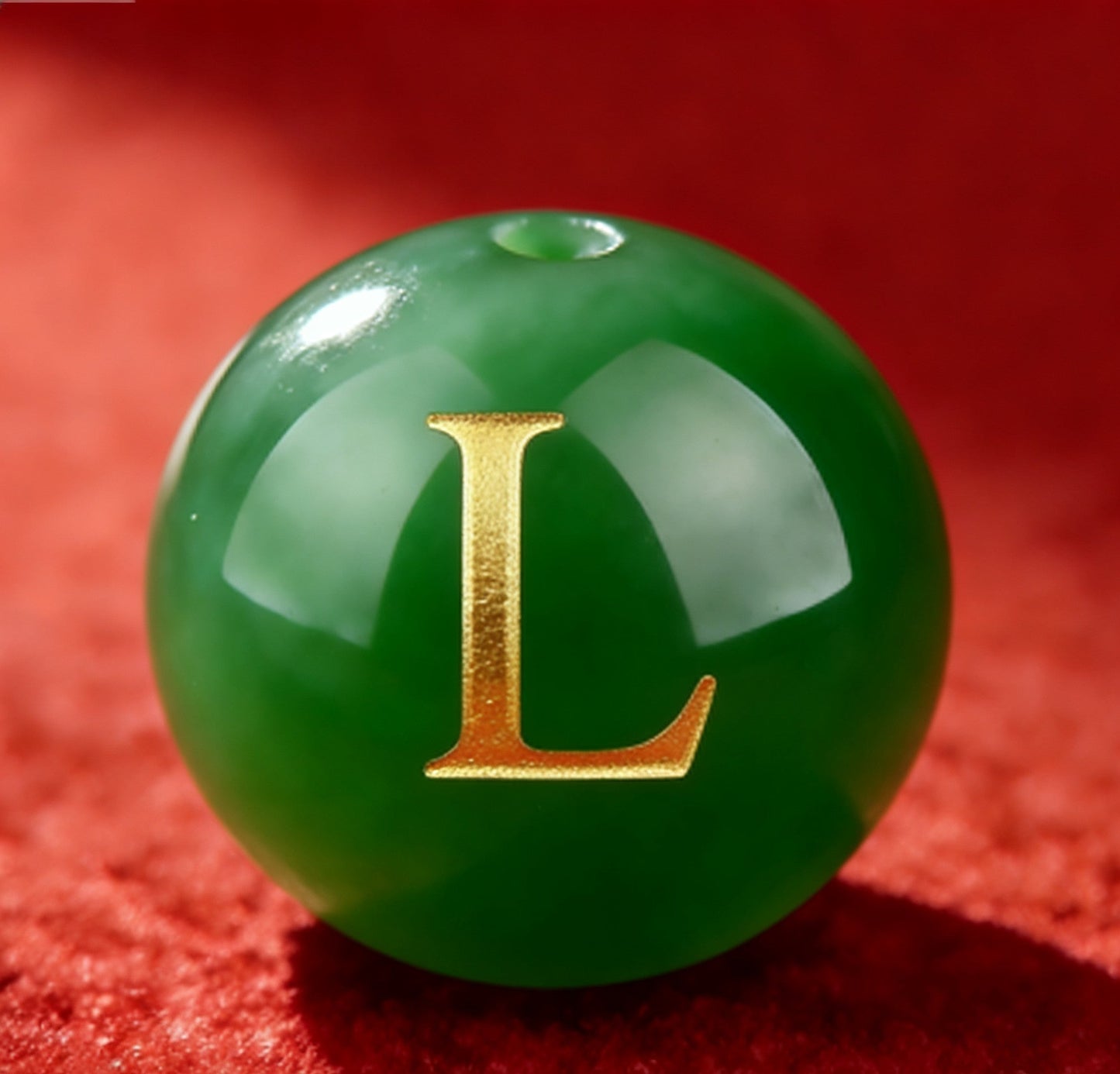 Natural Red Agate Beads - 26 Alphabet Loose Beads for Engraving Customization DIY