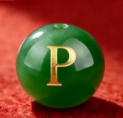 Natural Red Agate Beads - 26 Alphabet Loose Beads for Engraving Customization DIY