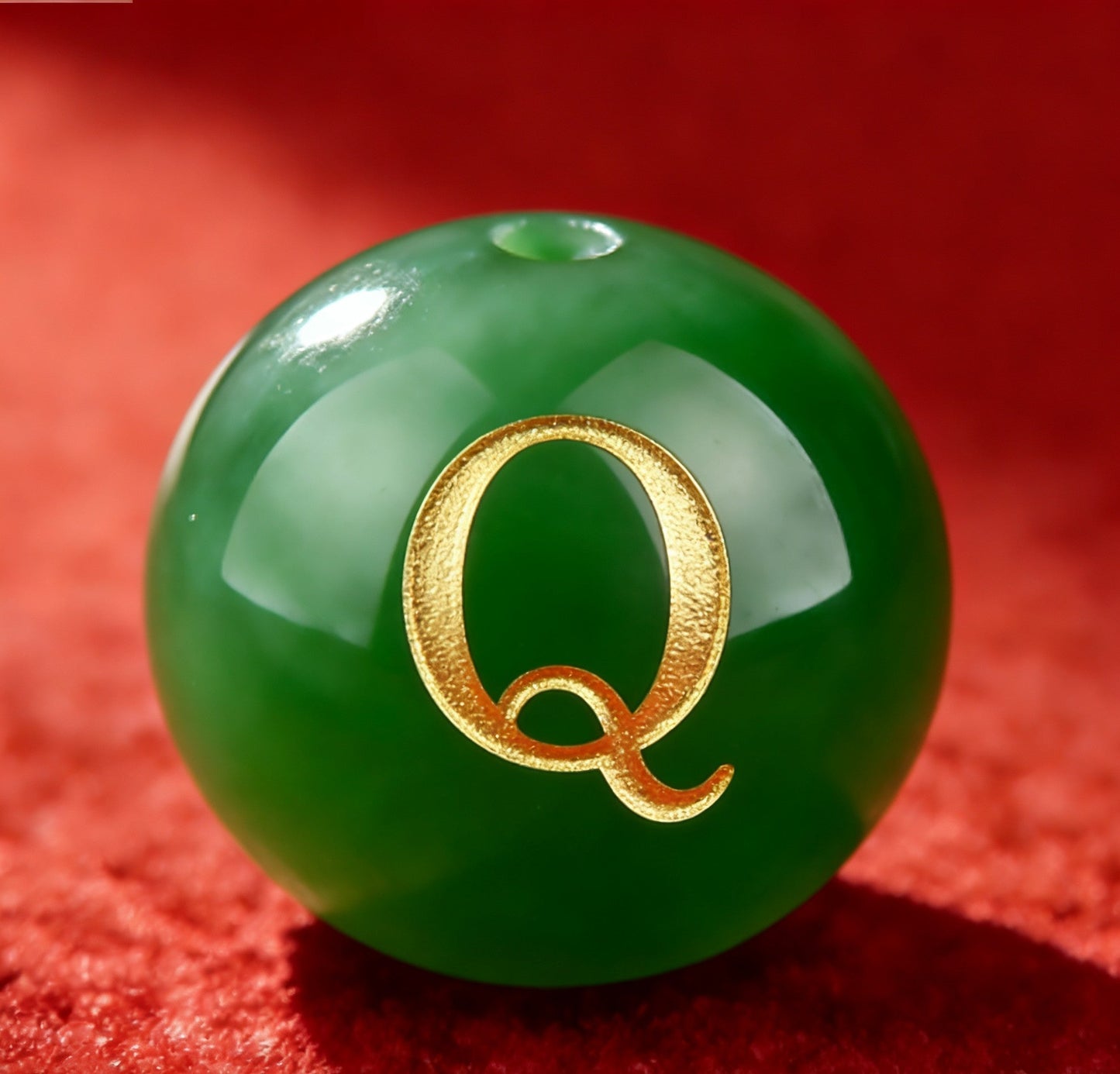 Natural Red Agate Beads - 26 Alphabet Loose Beads for Engraving Customization DIY