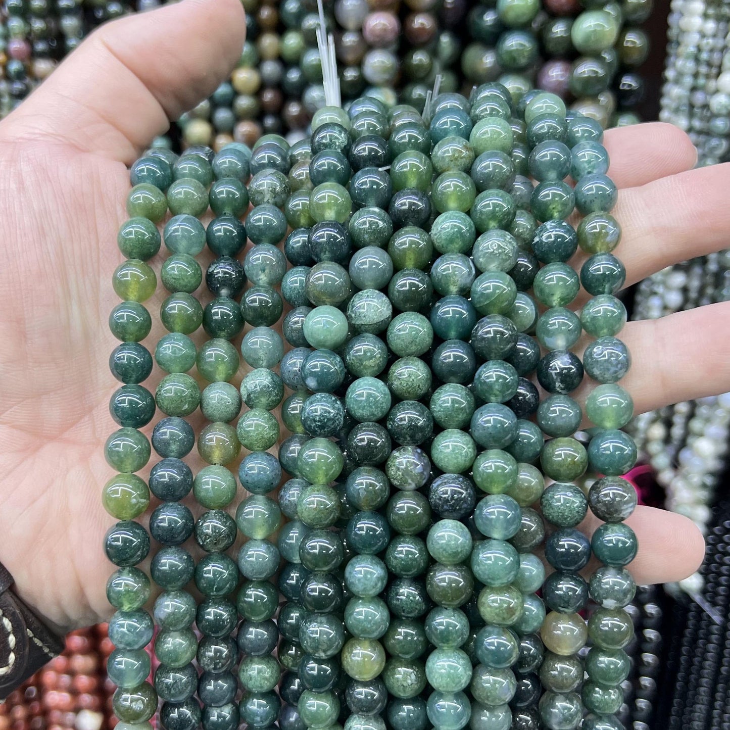 $2.5--8mm #2 Semi- Precious beadsFree Shipping