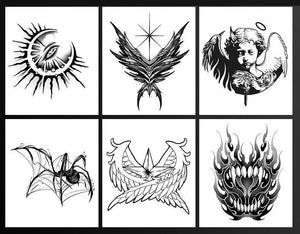 Tattoo Sticker Water Proof-60 Pcs Set TT5