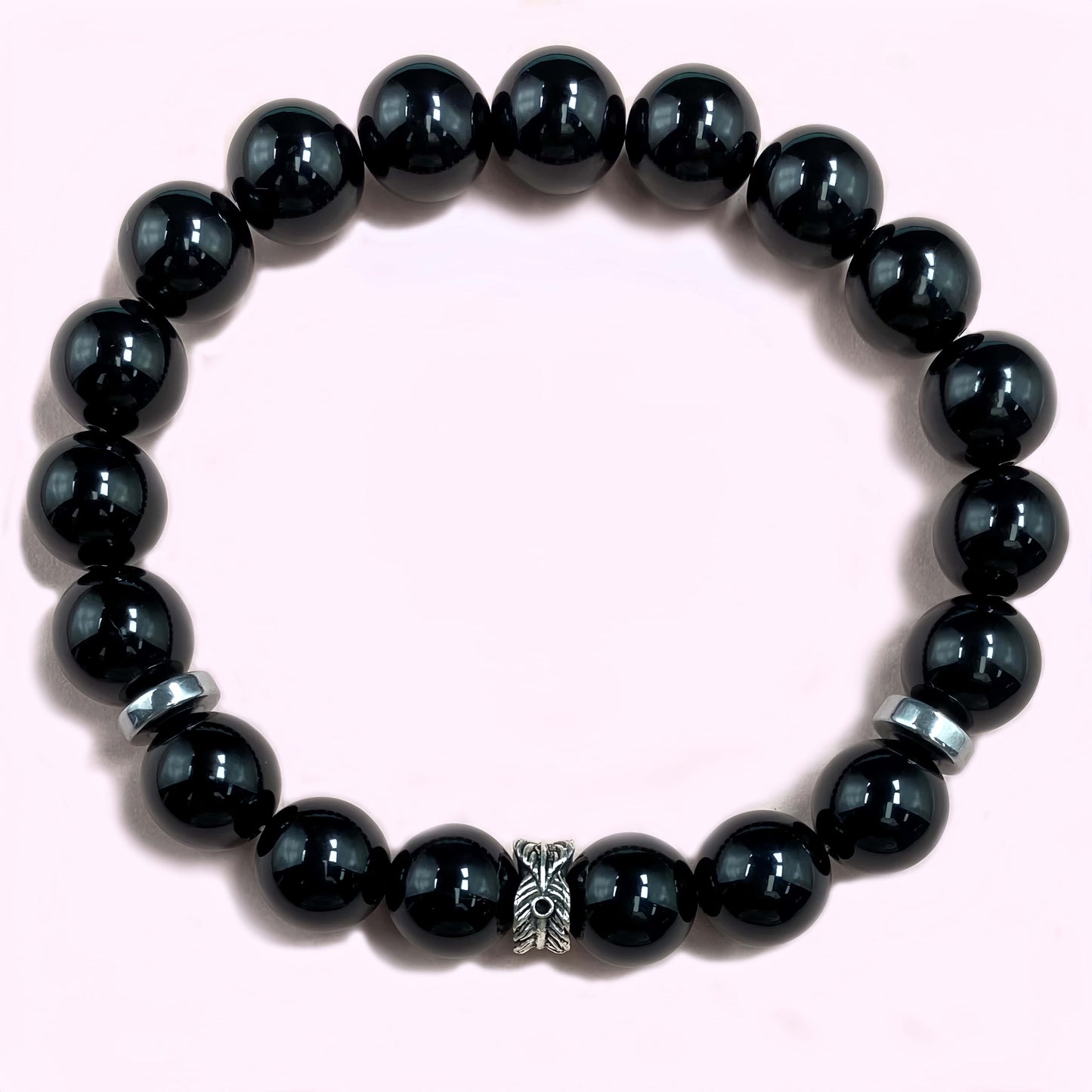Shiny Onyx for Protection and Apotropaic Crystal Bracelet
