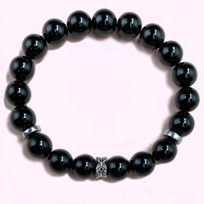 Shiny Onyx for Protection and Apotropaic Crystal Bracelet