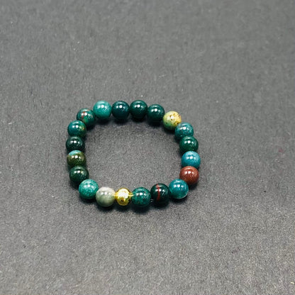 3mm Multi Round Bead Ring Elastic Rings Stackable