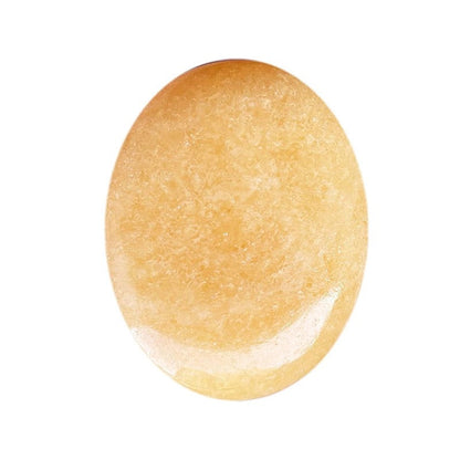 Oval Palm Stone, Polished Oval Gemstone Pocket Palm Stone Gift