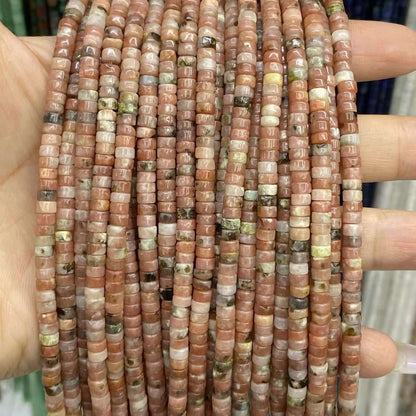 Heishi Rondelle Beads 2x4mm Quartz/Jasper/Agate/Crystal