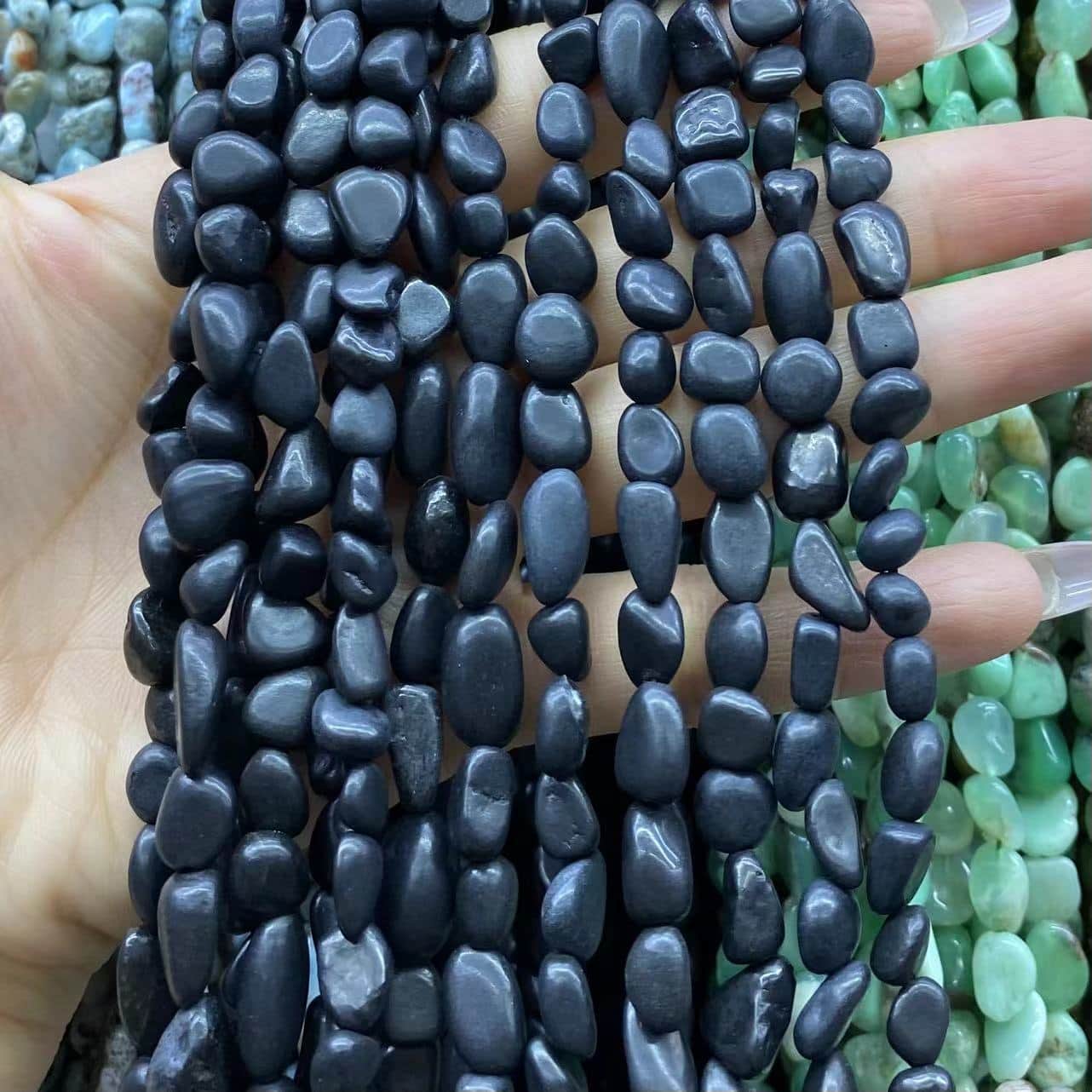 Irregular Smooth Beads 6-8mm Gemstone/Quartz/Jasper/Agate